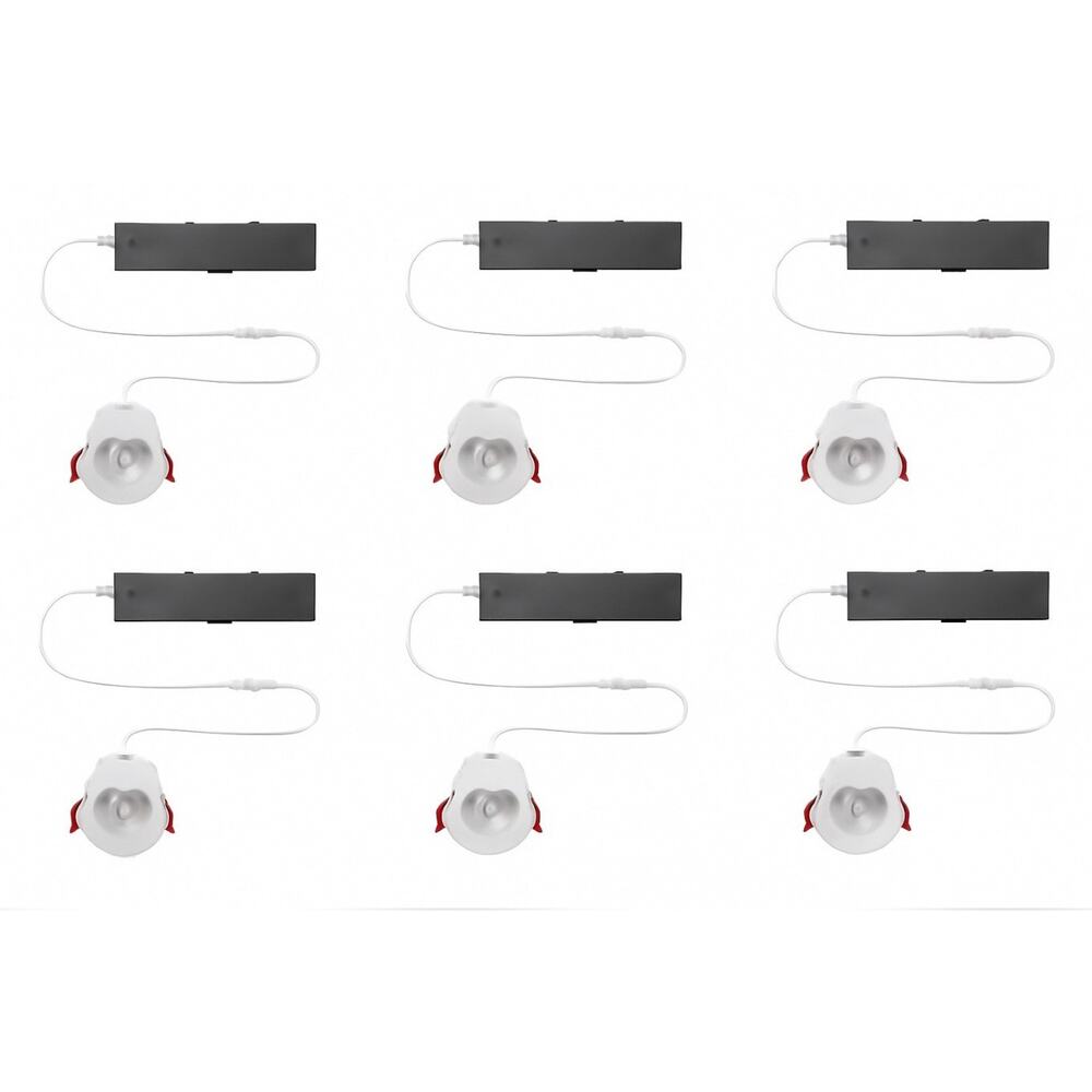 6-pack Commercial Electric LED 3 inch Slim LED Trimless Recessed Kit 1005592795